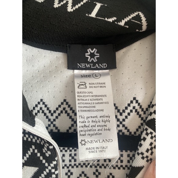 Newland Women's‎ Large Black Base Layer Ski Sweater Nordic 1/4 Zip - Picture 8 of 9